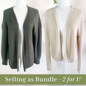 Two Universal Thread Cardigans | Medium